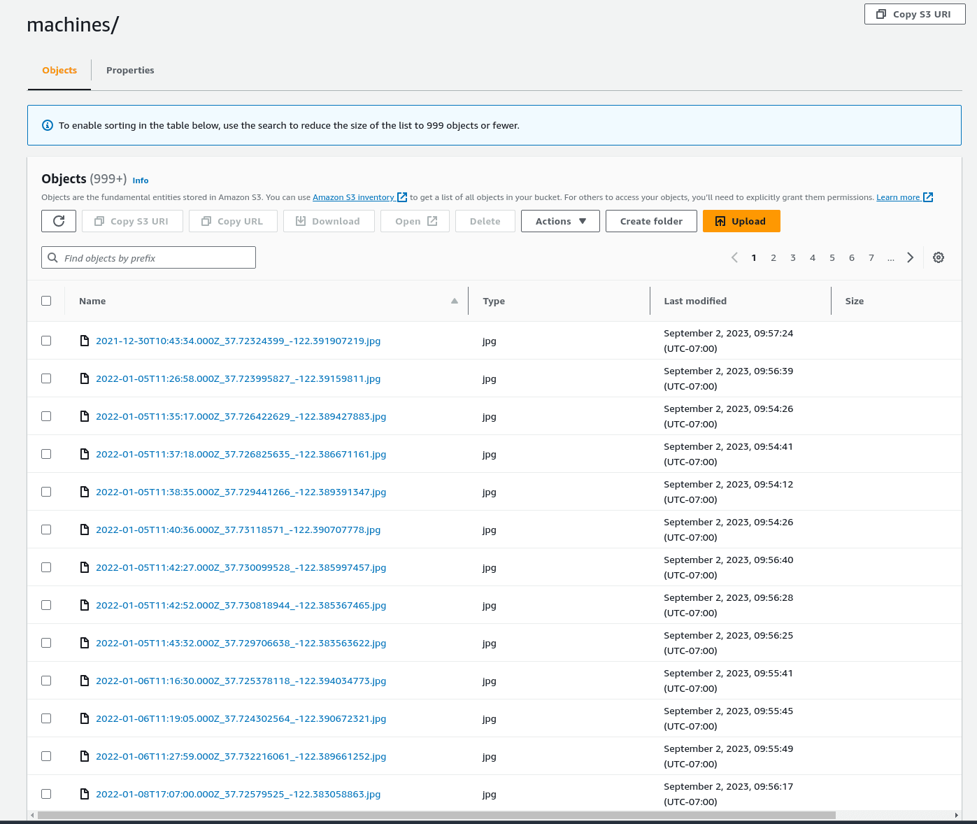 AWS S3 Storage